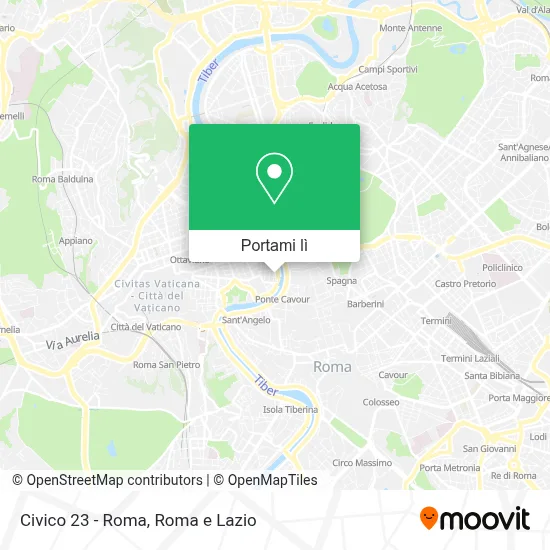 Mappa Civico 23 - Roma