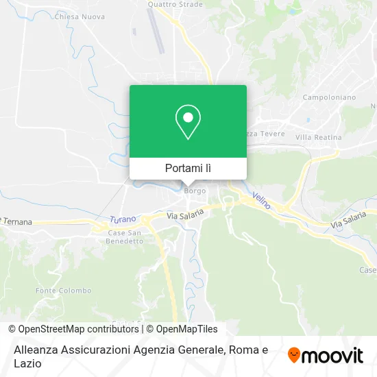 Mappa Alleanza Assicurazioni Agenzia Generale
