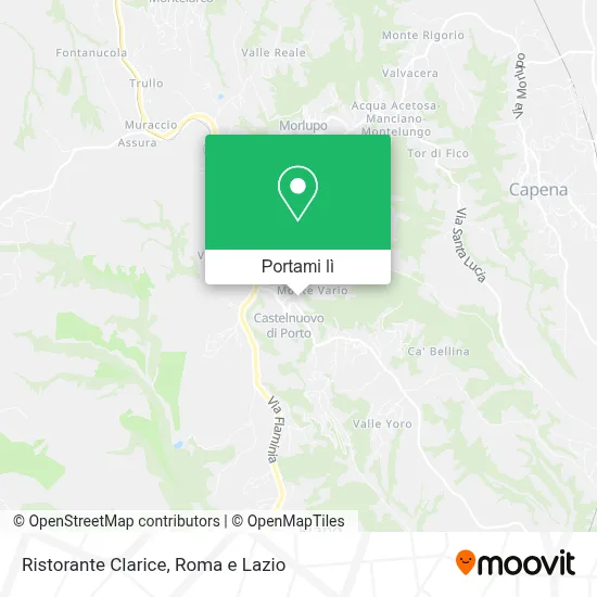 Mappa Ristorante Clarice