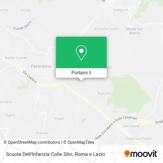 Mappa Scuola Dell'Infanzia Colle Silvi