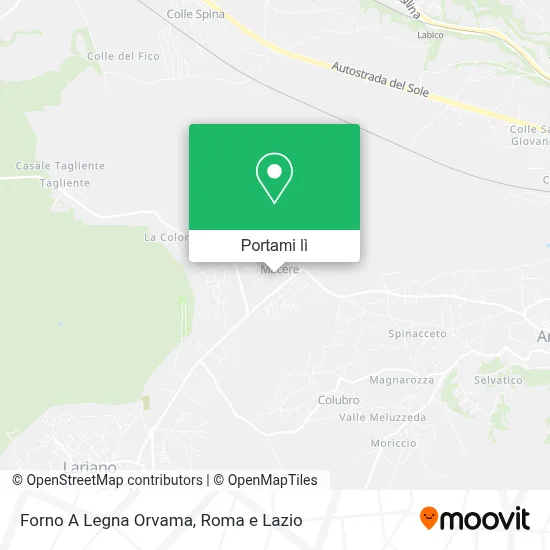 Mappa Forno A Legna Orvama