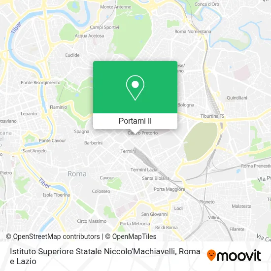 Mappa Istituto Superiore Statale Niccolo'Machiavelli