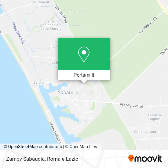Mappa Zampy Sabaudia