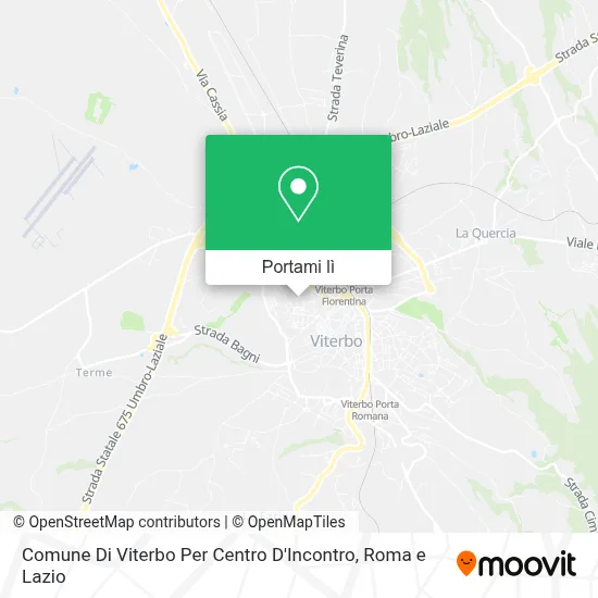 Mappa Comune Di Viterbo Per Centro D'Incontro