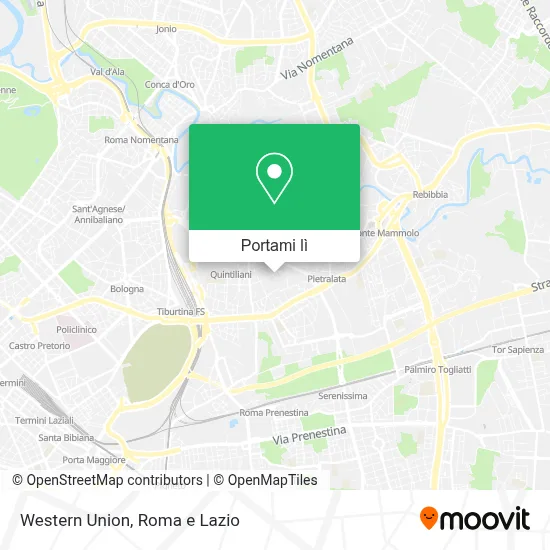 Mappa Western Union