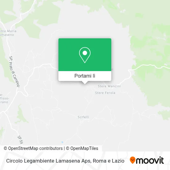 Mappa Circolo Legambiente Lamasena Aps