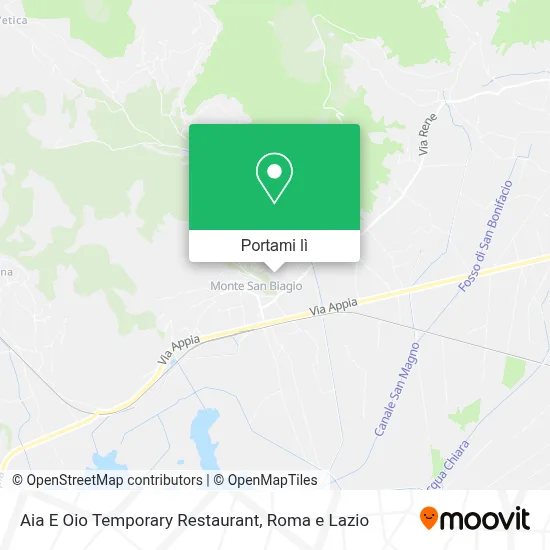 Mappa Aia E Oio  Temporary Restaurant