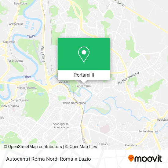 Mappa Autocentri Roma Nord