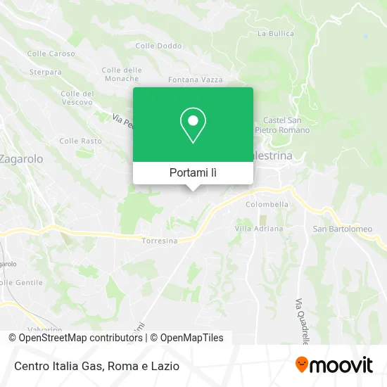 Mappa Centro Italia Gas