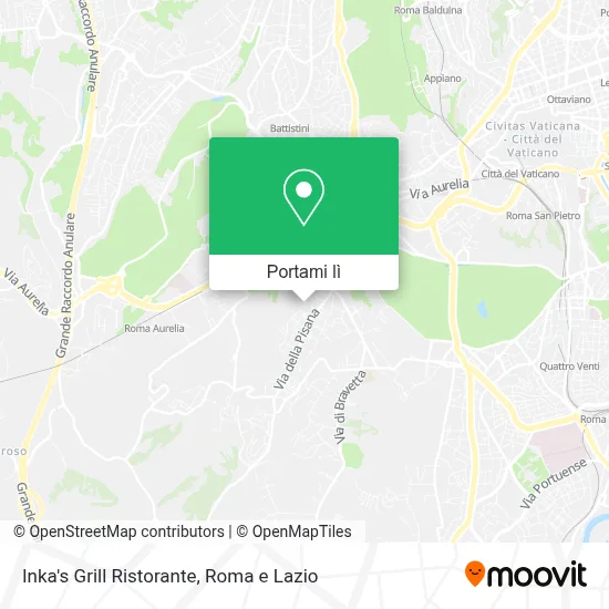 Mappa Inka's Grill Ristorante