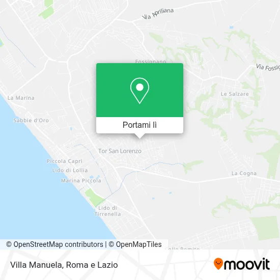 Mappa Villa Manuela