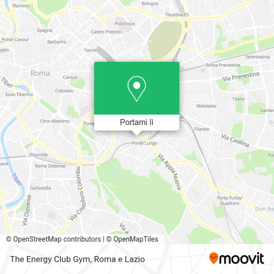 Mappa The Energy Club Gym