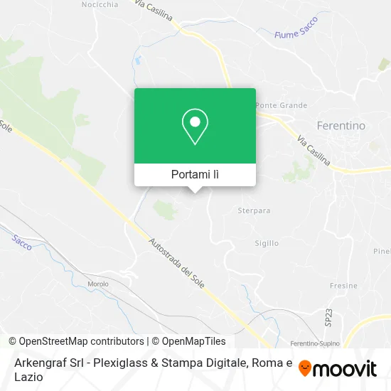 Mappa Arkengraf Srl - Plexiglass & Stampa Digitale