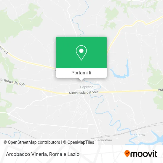 Mappa Arcobacco Vineria