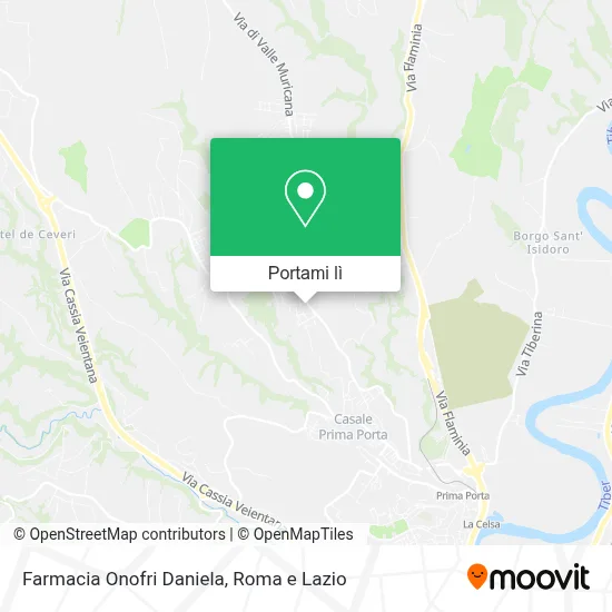 Mappa Farmacia Onofri Daniela