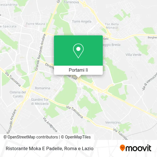 Mappa Ristorante Moka E Padelle