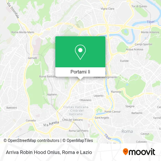 Mappa Arriva Robin Hood Onlus