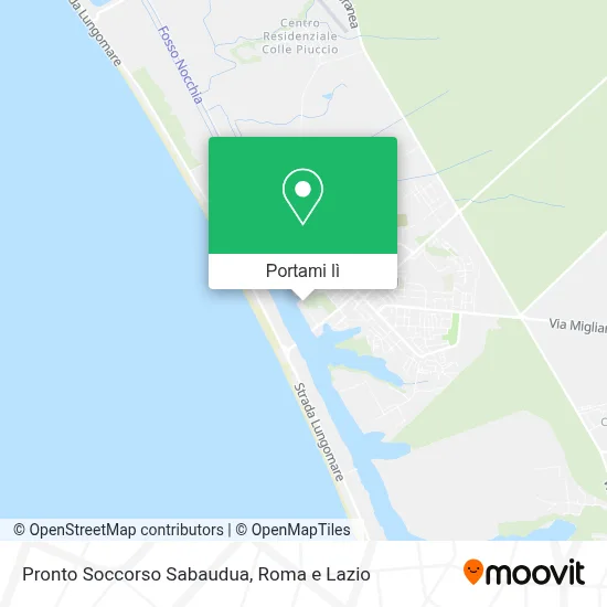 Mappa Pronto Soccorso Sabaudua