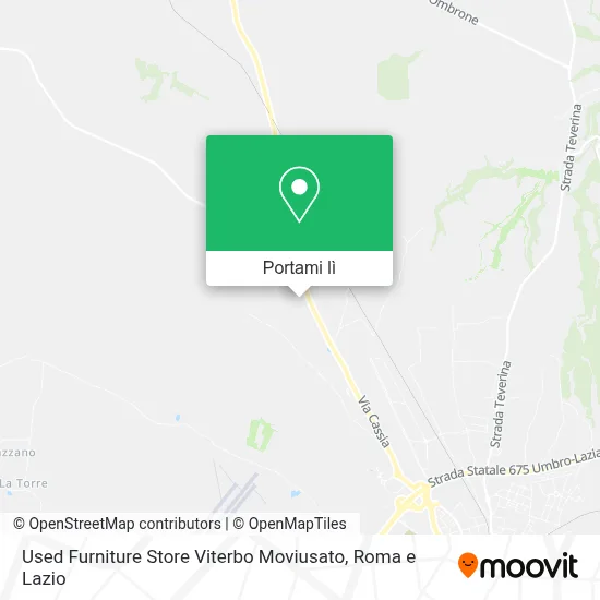 Mappa Used Furniture Store Viterbo Moviusato