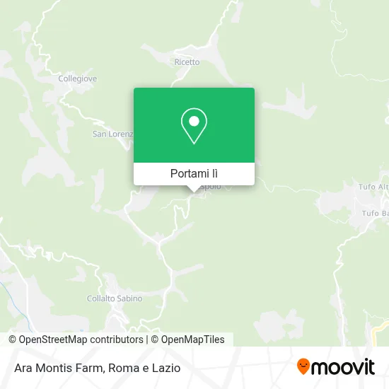Mappa Ara Montis Farm