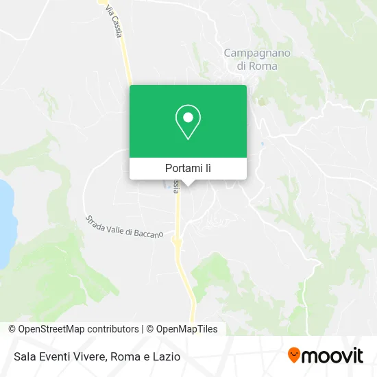 Mappa Sala Eventi Vivere