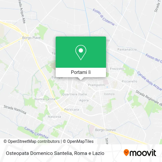 Mappa Osteopata Domenico Santelia