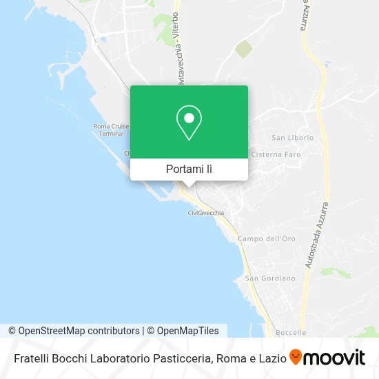 Mappa Fratelli Bocchi Laboratorio Pasticceria