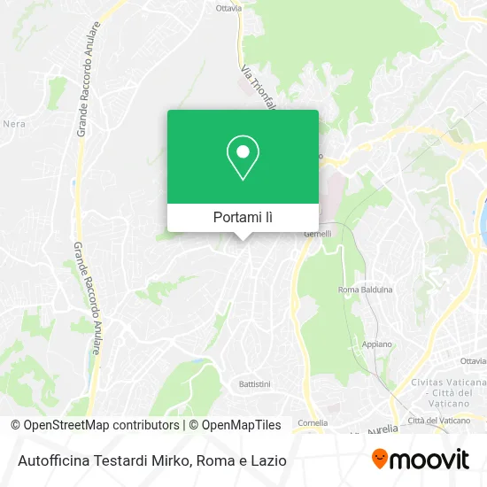 Mappa Autofficina Testardi Mirko