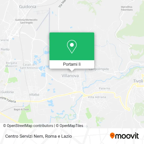 Mappa Centro Servizi Nem
