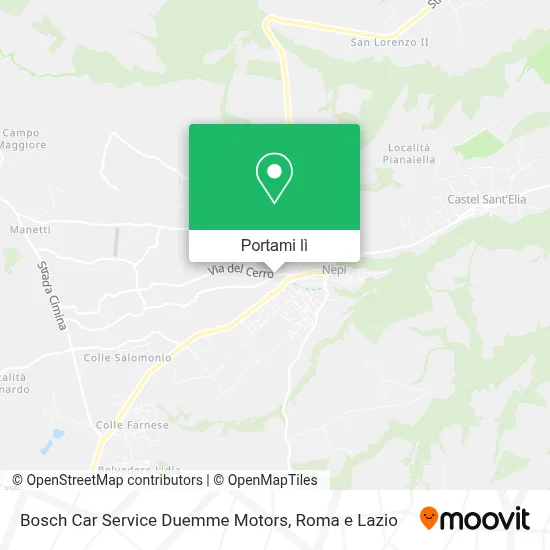 Mappa Bosch Car Service Duemme Motors