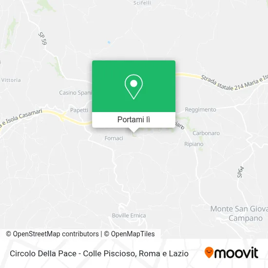 Mappa Circolo Della Pace - Colle Piscioso