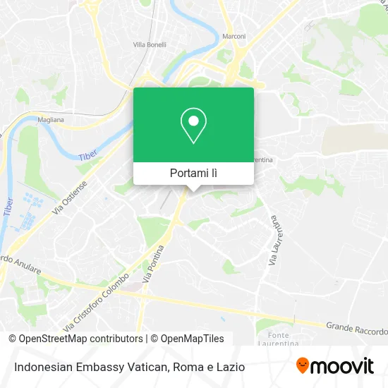 Mappa Indonesian Embassy Vatican