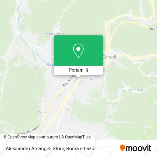 Mappa Alessandro Arcangeli Store