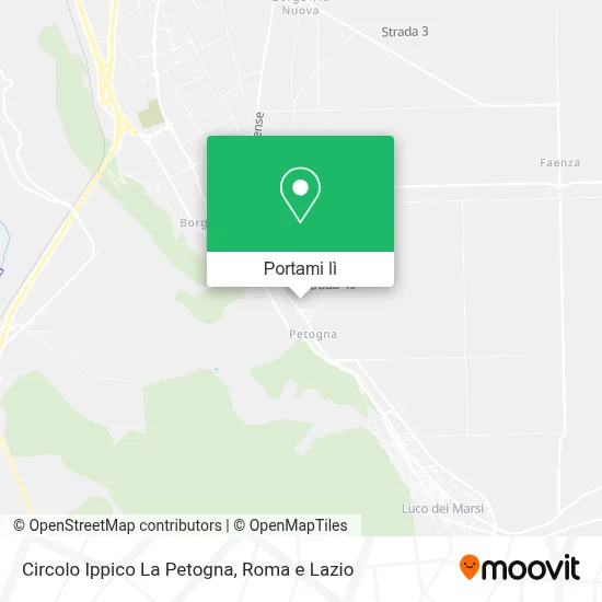 Mappa Circolo Ippico La Petogna