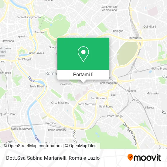 Mappa Dott.Ssa Sabina Marianelli