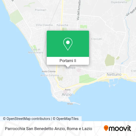 Mappa Parrocchia San Benedetto Anzio