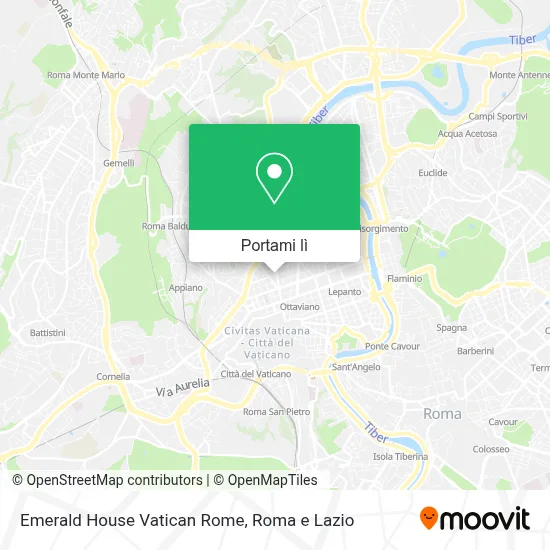 Mappa Emerald House Vatican Rome