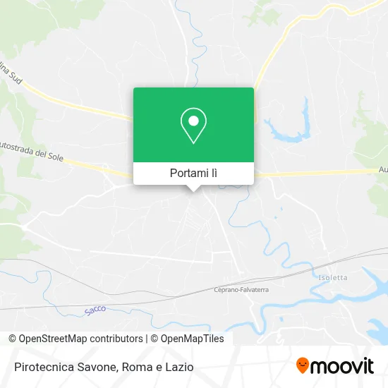 Mappa Pirotecnica Savone