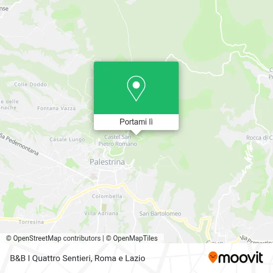 Mappa B&B I Quattro Sentieri