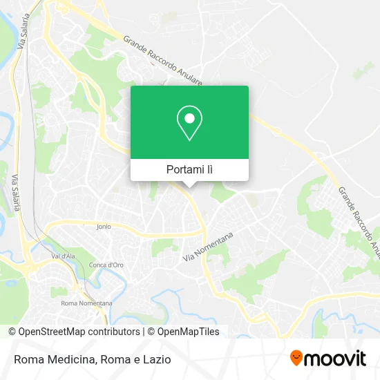 Mappa Roma Medicina