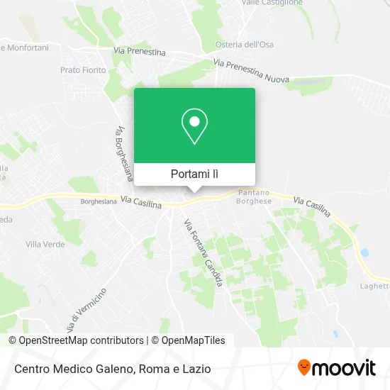 Mappa Centro Medico Galeno