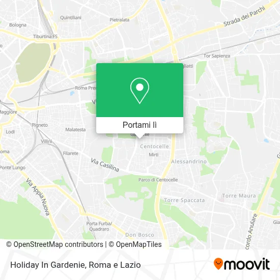 Mappa Holiday In Gardenie