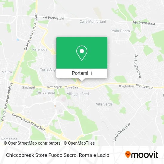Mappa Chiccobreak Store Fuoco Sacro