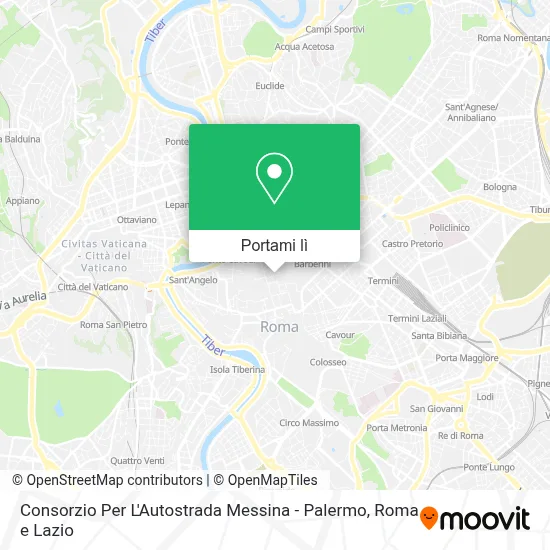 Mappa Consorzio Per L'Autostrada Messina - Palermo