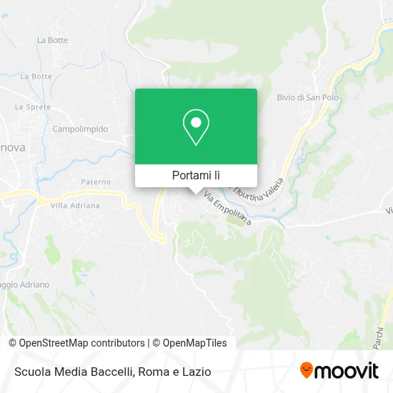 Mappa Scuola Media Baccelli