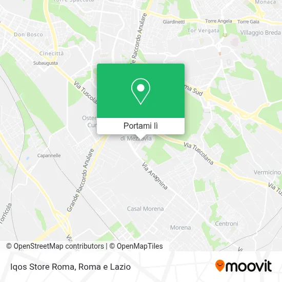 Mappa Iqos Store Roma