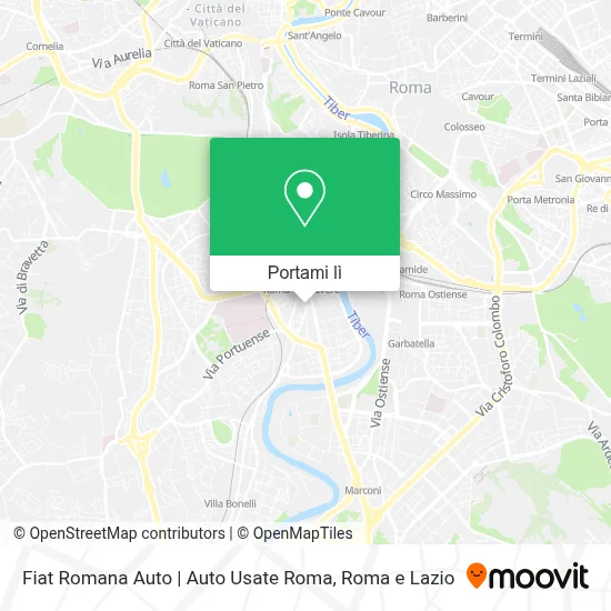 Mappa Fiat Romana Auto | Auto Usate Roma