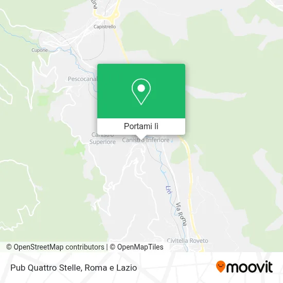 Mappa Pub Quattro Stelle