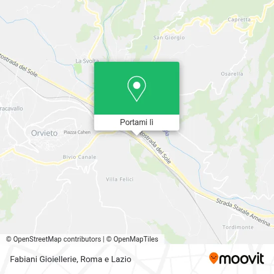 Mappa Fabiani Gioiellerie