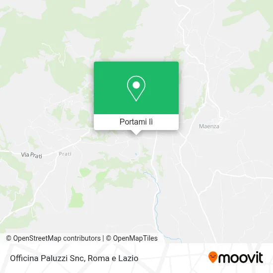 Mappa Officina Paluzzi Snc